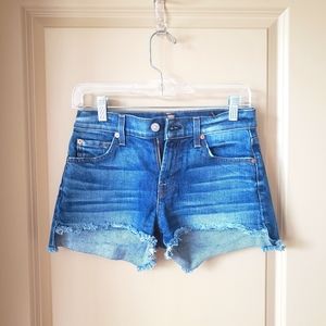 7FAM Hi-Lo Cutoff Jean Shorts